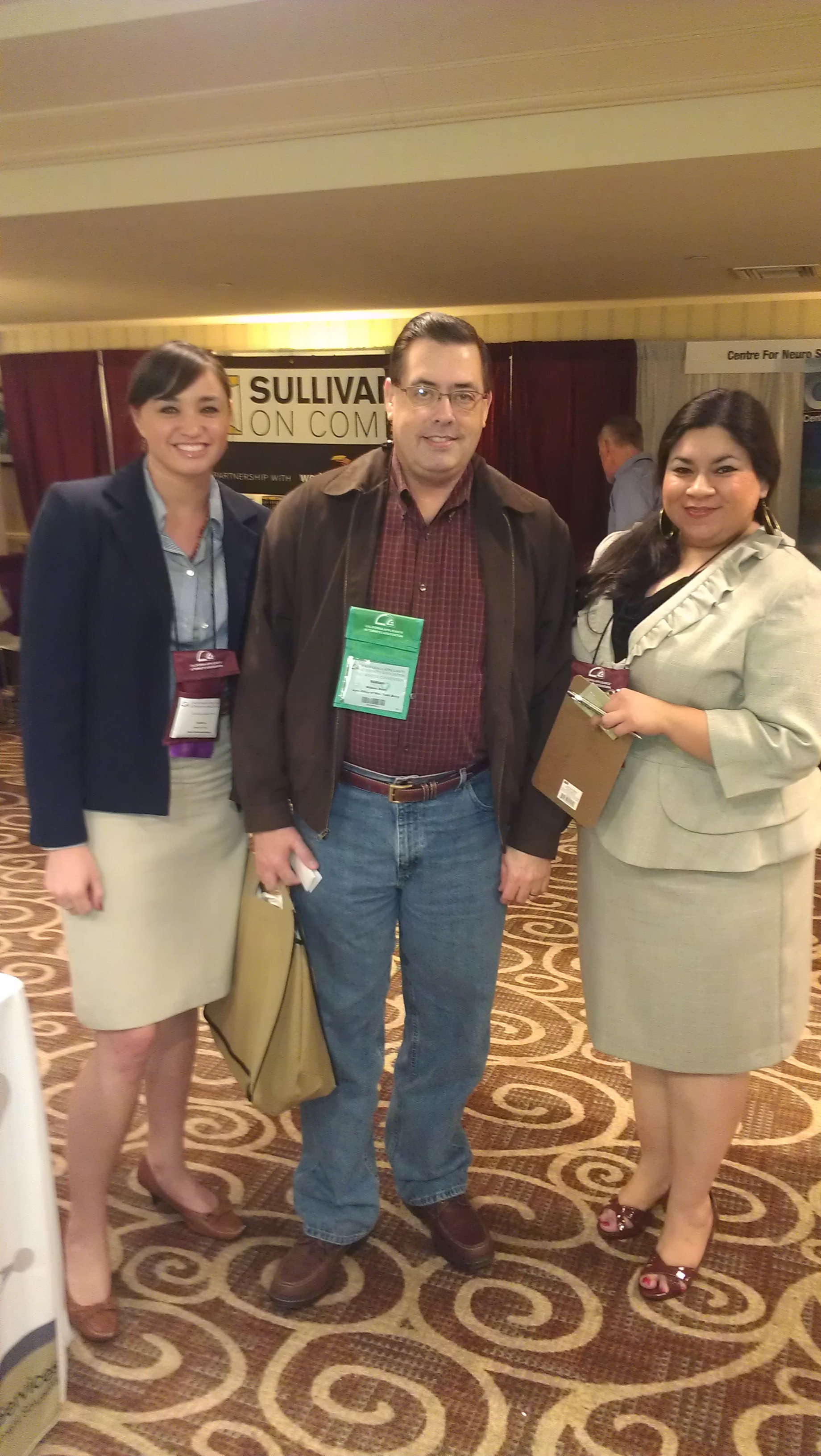Amanda Ah Sue and Nancy Vallejo with Alert client William Todd Berry