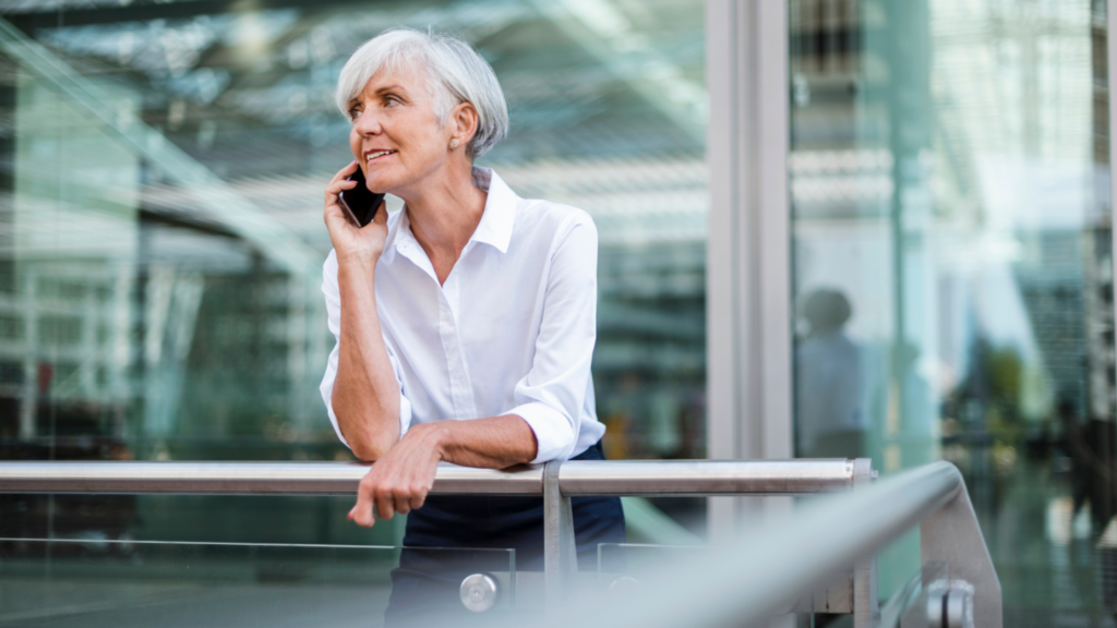 woman talking on her cell phone