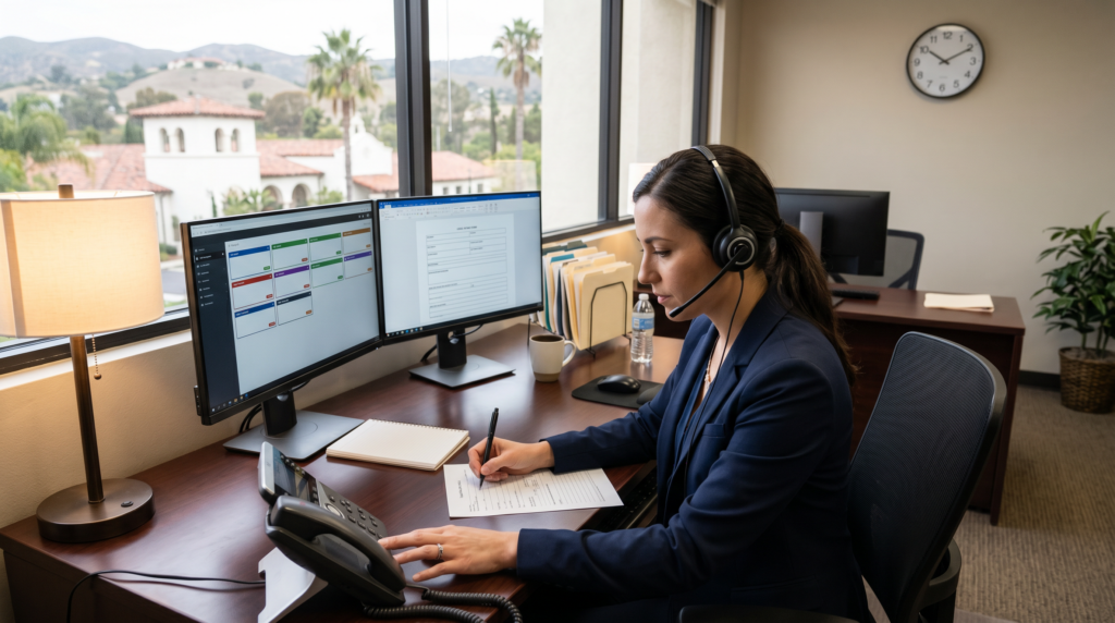 Is a legal virtual receptionist a key factor in improving client satisfaction? Ever wonder why callers hang up before a lawyer even hears their name? In the legal world, the first few seconds decide if a prospect stays or leaves. A legal virtual receptionist can change that moment, turning a cold ring into a warm, qualified lead. A well‑trained legal virtual receptionist captures more calls, reduces missed opportunities, and builds trust faster than traditional answering methods. If you’re juggling cases in California, Texas, or New York, the speed and accuracy of your intake can make or break a client relationship. The reality is that most firms lose potential clients simply because the call isn’t answered correctly, quickly enough. This post unpacks the hidden cost of missed calls, shows how virtual receptionists meet strict confidentiality rules, and offers practical steps to improve satisfaction across your multi‑state practice. Why Most Law Firms Lose Clients in the First 30 Seconds When a potential client dials a law firm, the clock starts ticking. In practice, a delay of more than five seconds drops the chance of a qualified lead by nearly half, especially in high‑stakes markets like California and New York. The problem isn’t just speed; it’s also script accuracy. A generic greeting can violate confidentiality rules, while a poorly timed consent notice can trigger legal exposure under the CCPA or HIPAA. Key Failure Points Delayed Answer: Calls left ringing for over ten seconds cause 60 % of callers to hang up, wasting marketing spend. Script Mismatch: Generic scripts miss conflict checks, leading to ethical breaches under ABA Model Rule 1.6. Inconsistent Hours: After‑hours gaps force callers to leave voicemails, reducing trust and increasing abandonment rates. Manual Transfer Errors: Human hand‑offs often result in dropped calls or mis‑routed inquiries, especially during trial weeks. Lack of Analytics: Without real‑time metrics, firms can’t spot trends, so problems persist unnoticed. Addressing these gaps starts with a dedicated legal virtual receptionist who can answer instantly, follow a tailored script, and provide live analytics. In practice, firms that adopt this model see a measurable lift in client satisfaction and a drop in missed opportunities. What Happens When Your Receptionist Calls in Sick During a Trial Week Trial weeks are high‑pressure periods where every call matters. If your in‑house receptionist is unavailable, the ripple effect can be severe: missed intake, delayed conflict checks, and frustrated clients. A virtual receptionist eliminates that single point of failure. Cloud‑based platforms stay online 24/7, automatically routing calls to backup agents with the same script and compliance settings. Backup Benefits Zero Downtime: Redundant data centers keep the line open even if a local office loses power. Consistent Scripts: All agents use the same conflict‑check flow, preserving confidentiality and compliance. Scalable Staffing: During trial spikes, the system can add agents instantly without hiring extra staff. Real‑Time Alerts: Managers receive notifications if call volume exceeds thresholds, allowing rapid response. Data Continuity: Call recordings and intake notes sync instantly to the firm’s CRM, preventing information loss. The reality is that a sick day shouldn’t become a lost client. By leveraging a legal virtual receptionist, firms maintain continuity, protect client data, and keep trial‑week momentum moving forward. The Confidentiality Standards In‑House Staff Miss That Virtual Receptionists Don't Many law offices think they can trust any staff member with client calls, but in‑house teams often overlook strict confidentiality protocols, especially when handling sensitive health or financial data. Virtual receptionists are built around security frameworks like ISO 27001 and SOC 2, ensuring encrypted storage, role‑based access, and audit trails that meet ABA and state privacy requirements. Security Edge Encrypted Calls: TLS 1.2 encryption protects voice data in transit, preventing eavesdropping. Access Controls: Only authorized attorneys can retrieve intake notes, reducing insider risk. Audit Logs: Every interaction is logged, providing a clear trail for compliance audits. Data Minimization: Scripts collect only necessary information, aligning with CCPA and NY SHIELD Act mandates. Regular Pen Tests: Quarterly vulnerability assessments keep the platform ahead of emerging threats. When a firm follows these security practices, clients feel confident sharing details, and the firm avoids costly ethical violations. In practice, firms that switch to a compliant virtual receptionist report higher trust scores in post‑call surveys. How Legal Virtual Receptionists Handle Intake Differently Than General Answering Services A generic answering service might simply forward a call, but a legal virtual receptionist understands the nuances of intake: conflict checks, jurisdictional consent, and appointment scheduling tied to practice‑management software. Integrations with platforms like Clio or MyCase allow the receptionist to create new matters on the fly, reducing manual entry and error. Specialized Features Conflict Screening: Real‑time checks against a firm’s conflict database prevent ethical breaches before the call proceeds. Two‑Party Consent: State‑specific recordings, such as California’s two‑party rule, are automatically announced and logged. Bilingual Support: Spanish‑English agents handle diverse client bases, improving accessibility in multicultural markets. Appointment Sync: Calendar connectors book consultations instantly, eliminating back‑and‑forth emails. Secure Transfer: Encrypted hand‑off to the attorney’s softphone ensures continuity without exposing data. These capabilities turn a simple call into a qualified lead, ready for immediate action. Firms that adopt this model see a 20‑30 % increase in first‑call appointment rates compared with generic services. The Real Cost Isn't the Monthly Fee, It's the Billable Hours You're Wasting Many firms focus on the subscription price of a virtual receptionist, overlooking the hidden cost of staff time spent on call‑back, data entry, and error correction. By automating intake and routing, a legal virtual receptionist frees attorneys and paralegals to focus on billable work, directly impacting the bottom line. Hidden Savings Reduced Call‑Backs: Accurate intake cuts the need for follow‑up calls, saving an average of 15 minutes per case. Fewer Errors: Automated conflict checks lower the chance of re‑work caused by missed red flags. Scalable Pricing: Pay‑per‑call models align costs with actual volume, avoiding idle staff salaries. Improved Billing: Detailed call logs support precise time‑tracking for client invoices. Better Retention: Faster response times increase client satisfaction, reducing churn and associated acquisition costs. When you calculate the true expense of missed calls and manual entry, the savings from a legal virtual receptionist become clear. In practice, firms report a 10‑15 % boost in billable utilization after switching. Why Solo Practitioners and 50‑Attorney Firms Use the Same Virtual Receptionist Model Whether you’re a solo attorney in Texas or a 50‑lawyer firm in California, the need for consistent, compliant intake is identical. The virtual receptionist platform scales effortlessly, delivering the same quality of service regardless of firm size. The key is a cloud‑based architecture that separates call handling from physical office constraints, allowing any firm to benefit from the same technology stack. Scalable Benefits Uniform Quality: Every call follows the same script, ensuring consistent client experience across all locations. Dynamic Staffing: During peak periods, the system adds agents without the overhead of hiring full‑time staff. Centralized Reporting: One dashboard provides firm‑wide metrics, useful for both solo practitioners and large firms. Geographic Flexibility: Agents can operate from anywhere, maintaining service levels in California, New York, and Florida. Cost Predictability: Fixed per‑call pricing avoids surprise payroll spikes as the firm grows. The result is a level playing field: small firms gain enterprise‑grade intake, while large firms avoid the complexity of managing multiple in‑house teams. In practice, firms of all sizes see smoother operations and higher client satisfaction. The After‑Hours Advantage That Turns Prospects Into Retained Clients Clients often call after regular office hours, especially when dealing with emergencies. A legal virtual receptionist provides 24/7 coverage, converting late‑night inquiries into booked appointments rather than missed opportunities. By integrating with CRM and calendar tools, after‑hours calls are logged, prioritized, and routed to the appropriate attorney for timely follow‑up. Night‑Time Wins Is a legal virtual receptionist a key factor in improving client satisfaction?